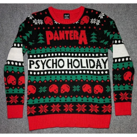 Bravado Sweaters - Bravado Pantera Psycho Holiday‎ Christmas Sweater Womens Medium/ Mens Small Knit